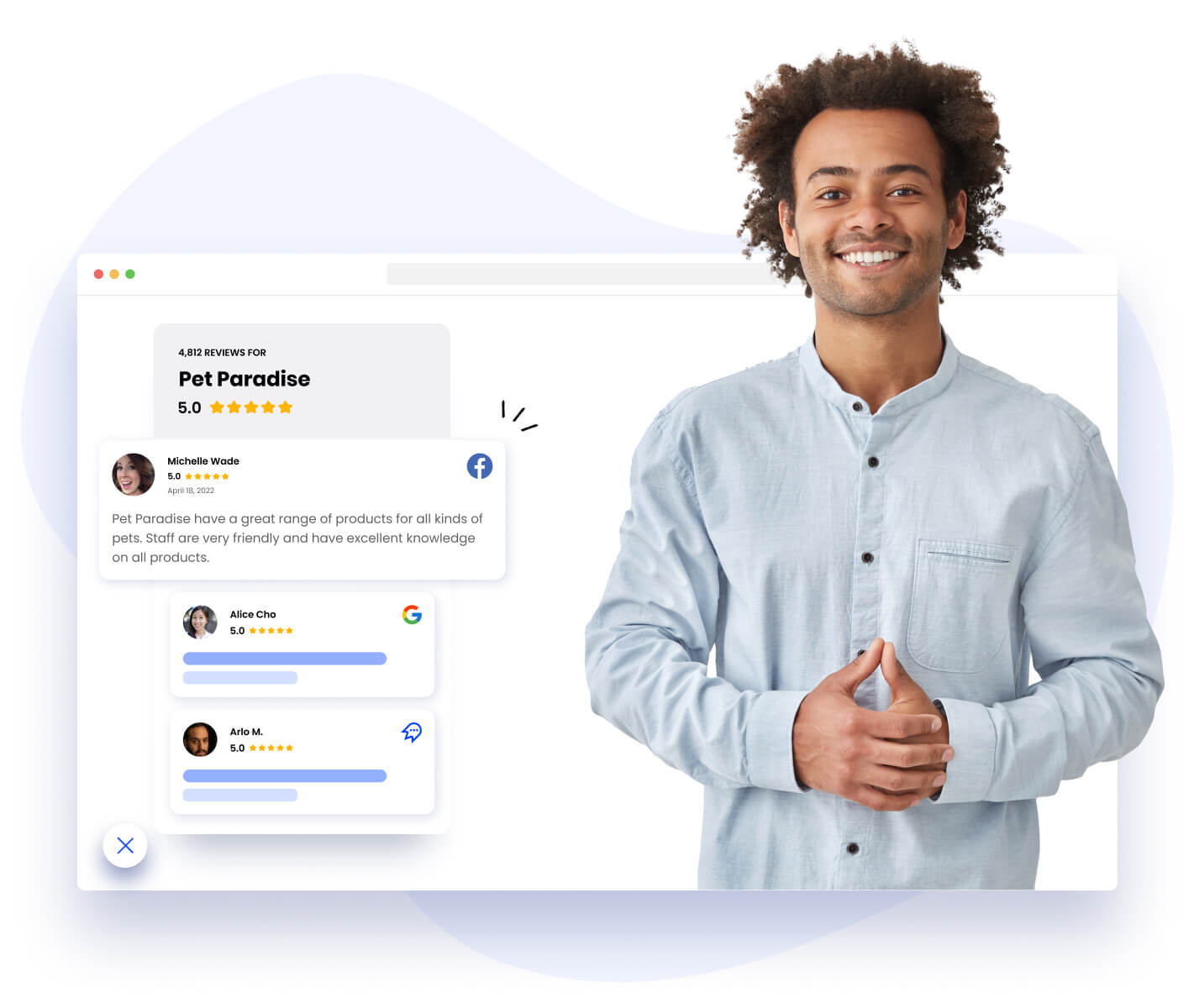 Review widgets for wordpress, shopify or any other platform